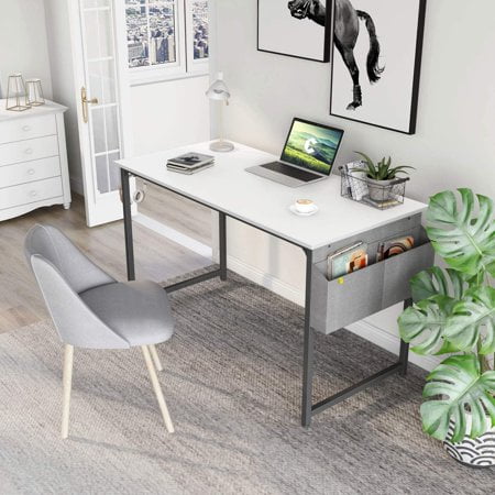 CubiCubi Home Office Industrial Simple Computer Desk 47/" Study Writing Table for